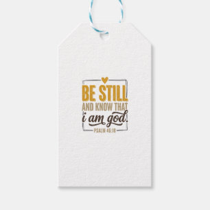 Sei Still Psalm 46_10 Vintage Christliches Shirt D Geschenkanhänger