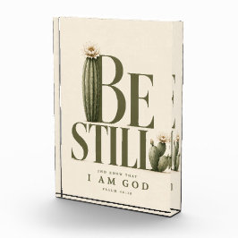 SEI STILL | Psalm 46:10 | Warm Cream Fotoblock