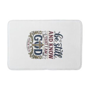 Sei Still Und Erkenne Christlicher Psalm 460 Shirt Badematte