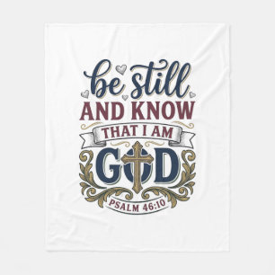 Sei Still Und Erkenne Christlicher Psalm 460 Shirt Fleecedecke