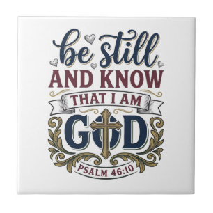 Sei Still Und Erkenne Christlicher Psalm 460 Shirt Fliese