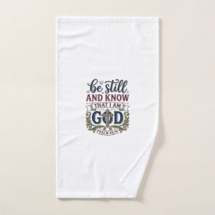 Sei Still Und Erkenne Christliches Psalm 460 Shirt Handtuch