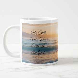 "Sei still und weißt, dass ich Gott bin!" Jumbo-Tasse