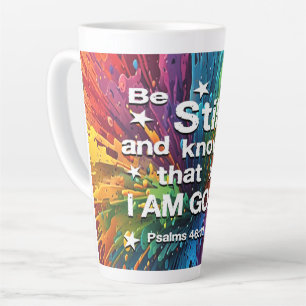 Sei still und wisse Psalm 46-10 Milchtasse