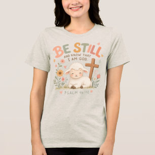 Sei still und wisse Tri-Blend shirt