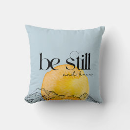 Sei still & Wisse Inspiratives blaues Wurfkissen Kissen
