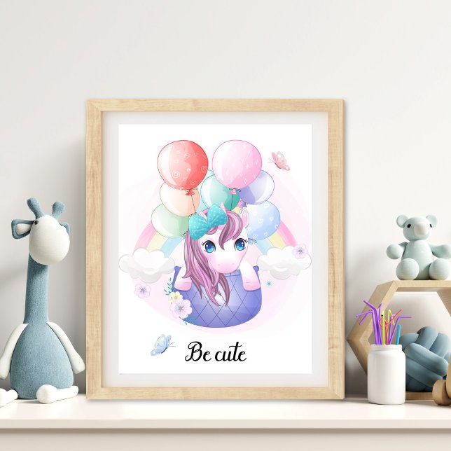 Sei Süße Tier Kinderzimmer Wall Art Fotodruck (Be Cute Animal Nursery Wall Art)