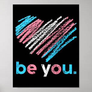 Sei Transgender Stolz LGBTQ Trans Flagge Männer Fr Poster