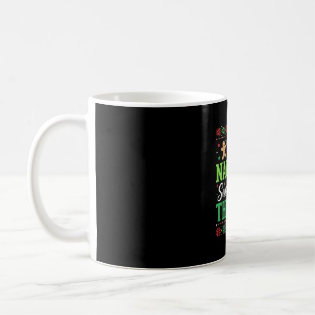 Sei unartig, rette Weihnachtsmann Lustiger Weihnac Kaffeetasse (Links)