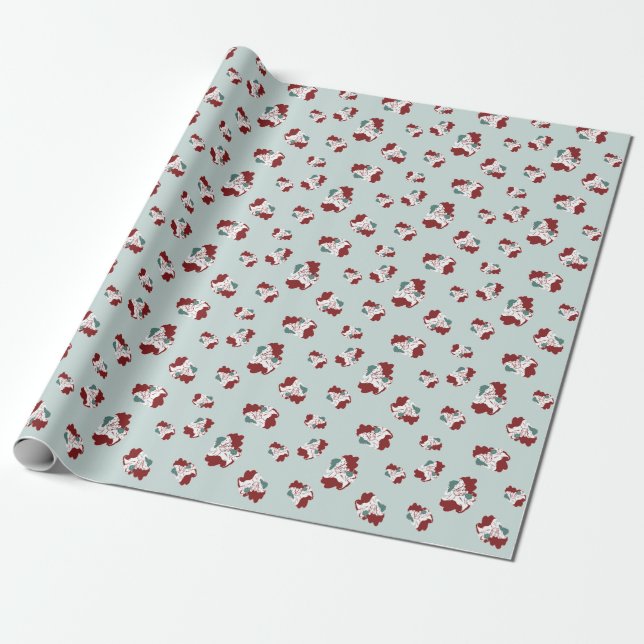 Sei unartiger Weihnachtsmann Geschenkpapier (Ungerollt)