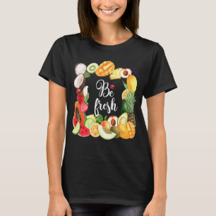 Sei Veganes Obst Cooler vegetarischer Bauer T-Shirt