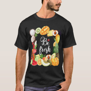 Sei Veganes Obst Cooler vegetarischer Bauer T-Shirt