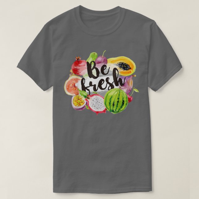 Sei Veganes Obst Liebhaber Cool vegetarischen Baue T-Shirt (Design vorne)