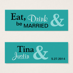 Sei Verheiratet Small Favor Tag - Aqua