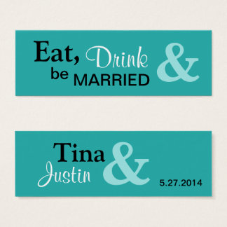 Sei Verheiratet Small Favor Tag - Aqua