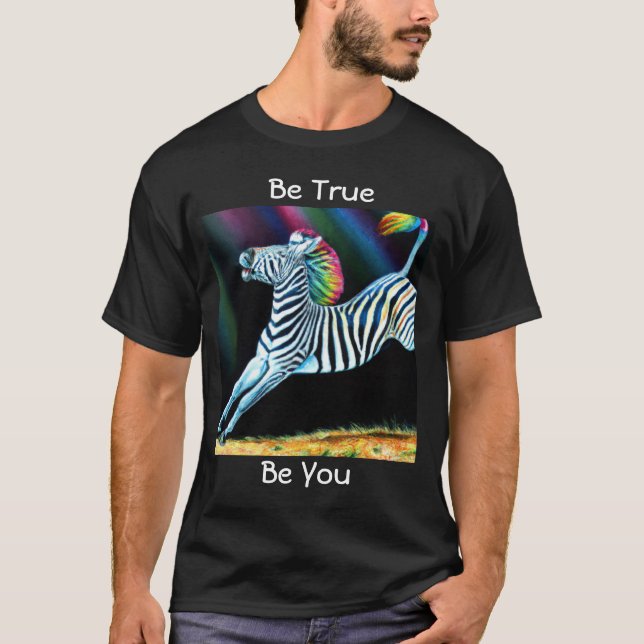 Sei wahr Zebra T-Shirt (Vorderseite)
