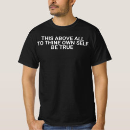 Sei wahrhaftig zu dir selbst motivierender Spruch T-Shirt