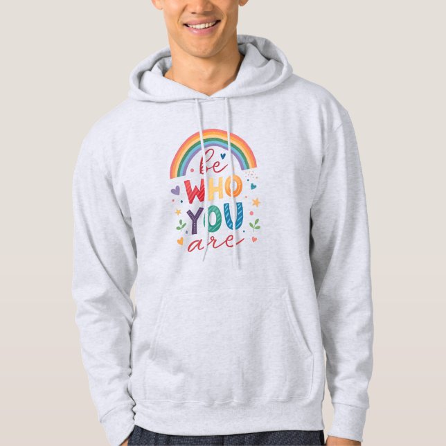 Sei, wer du bist hoodie (Vorderseite)