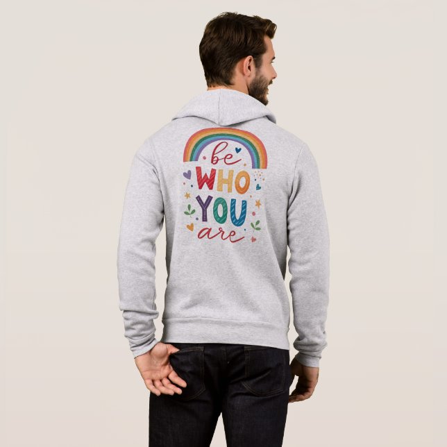 Sei, wer du bist hoodie (Schwarz voll)