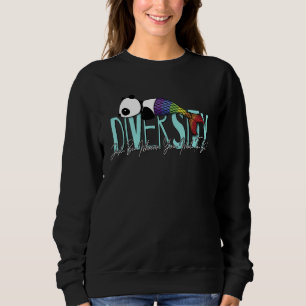 Sei wer immer du bist Vielfalt Regenbogen Panda Me Sweatshirt