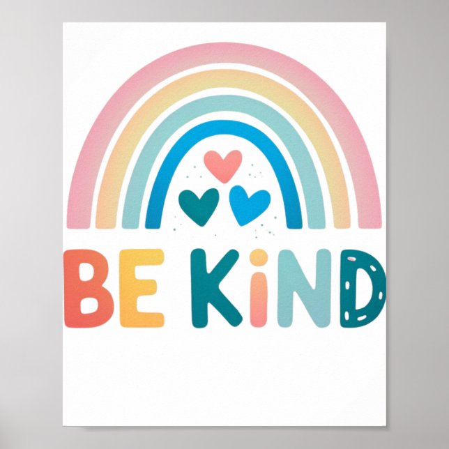 Sei wie Rainbow Poster (Vorne)