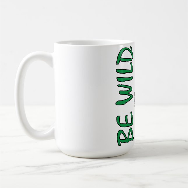 Sei wild – Starkes dekoratives Pferdedesign inspir Kaffeetasse (Links)