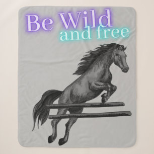 Sei wild und frei Pferdespringen Sherpadecke