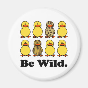 Sei wilde Enten Magnet