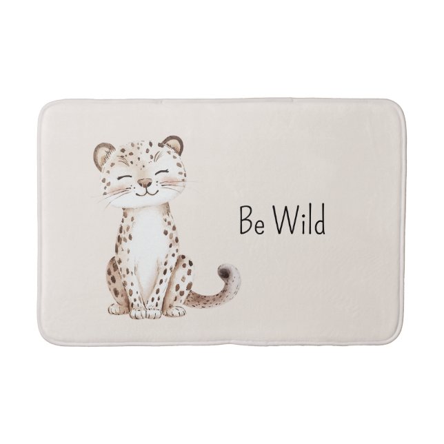 Sei wilde Gepard Badematte (Vorderseite)