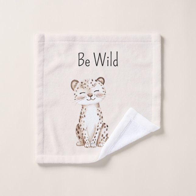 Sei wilde Gepard Waschlappen (Waschlappen)