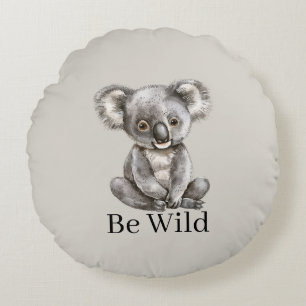 Sei Wilde Koala-Bären-Safari-Tiere   Rundes Kissen