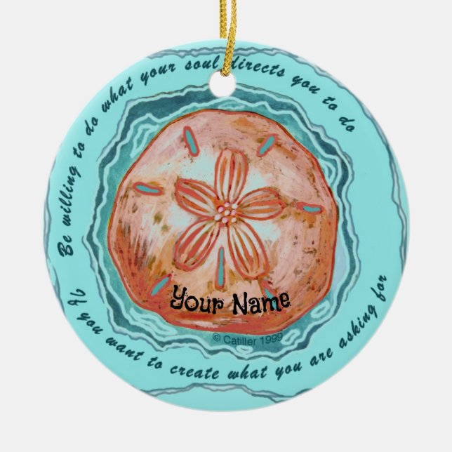 Sei willig  keramik ornament (Vorne)