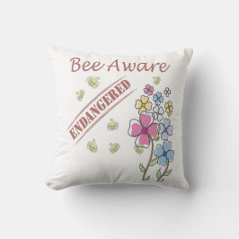 Seid aufmerksam - Rettet die Bienen Kissen