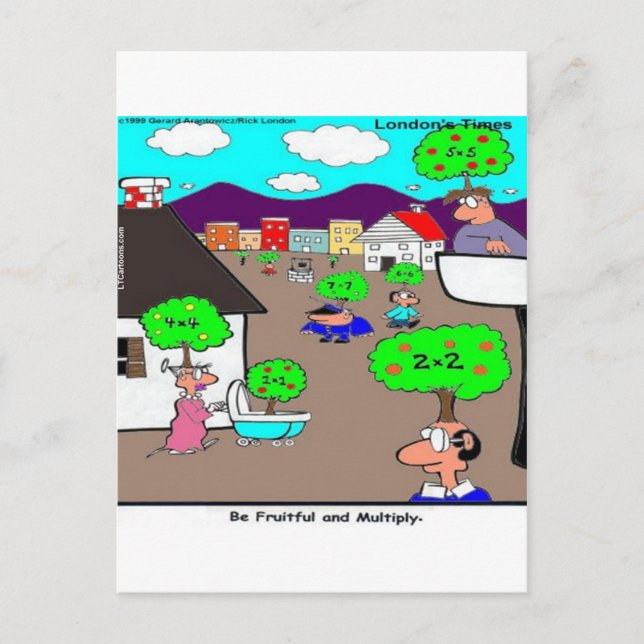 Seid fruchtbar und vermehrt euch lustig postkarte (Vorderseite)
