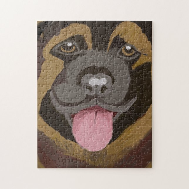 Seid gütiger deutscher Schäferhund Jigsaw Puzzle (Vertikal)