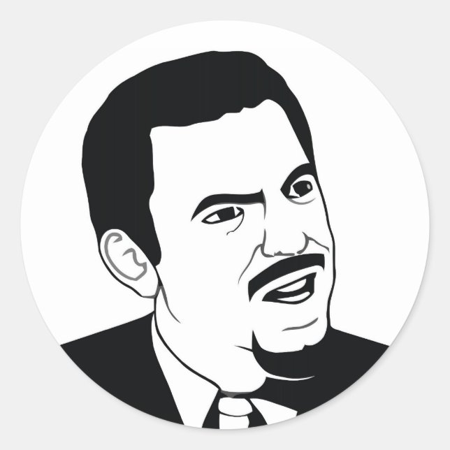 Seid ihr ernst? runder aufkleber (Vorderseite)