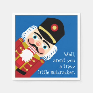 Seid ihr kein Tipsy Little Nutcracker Weihnachtssp Serviette