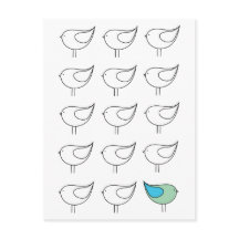 Seid Ihr kleine Vogel-Postkarte