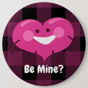 Seid ihr meins?   Whimsisches Herz   Valentine Button