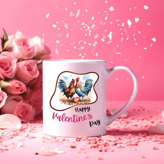 Seid mein Valentin? - Beliebte Verbindung Zweifarbige Tasse (Von Creator hochgeladen)