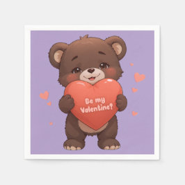 Seid mein Valentine? Serviette