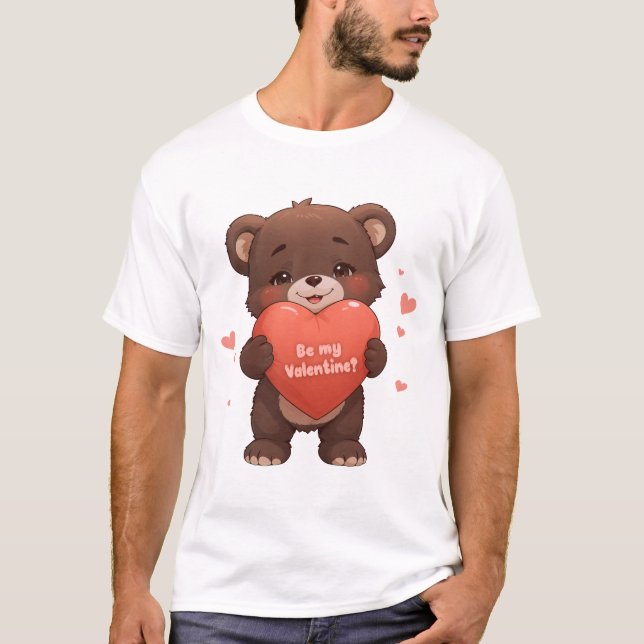 Seid mein Valentine? T-Shirt (Vorderseite)
