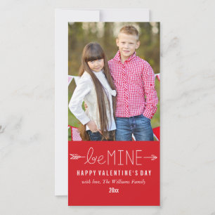 Seid mein Valentinstag Fotokarten Feiertagskarte
