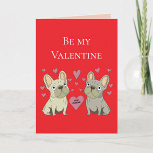 Seid meine Valentins, Hunde Karte