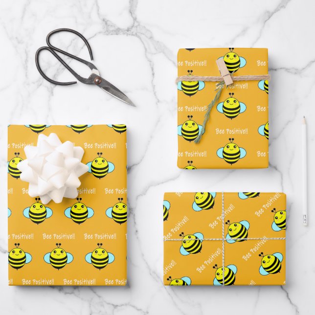 Seid positiv! geschenkpapier set (Vorderseite)