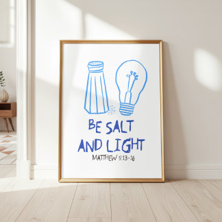 Seid Salz und Licht Matthäus 5:13-16 Wandkunst Poster