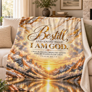 Seid still und erkennt, dass ich Gott bin Psalm 46 Sherpadecke