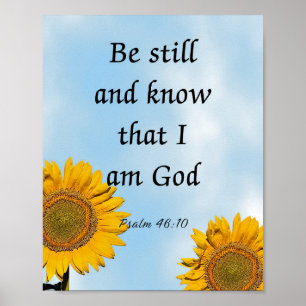 Seid still und wisst, dass ich Gott bin, Psalm 46: Poster