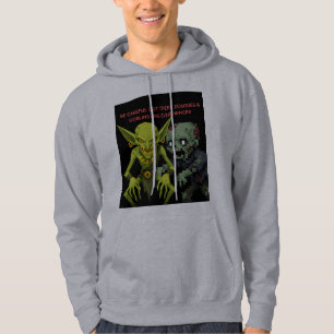 Seid Vorsichtig Draußen Zombies & Goblins Sind Übe Hoodie