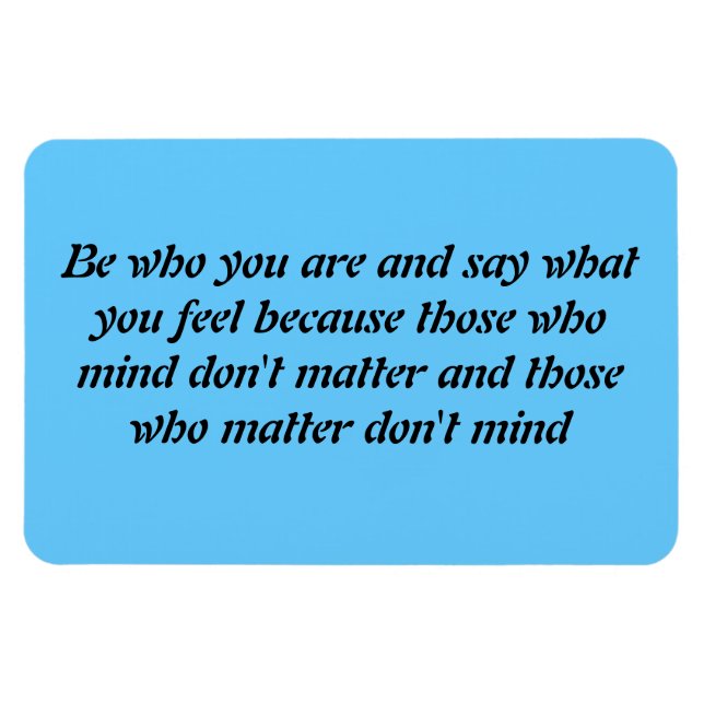 Seid, wer ihr seid magnet (Horizontal)